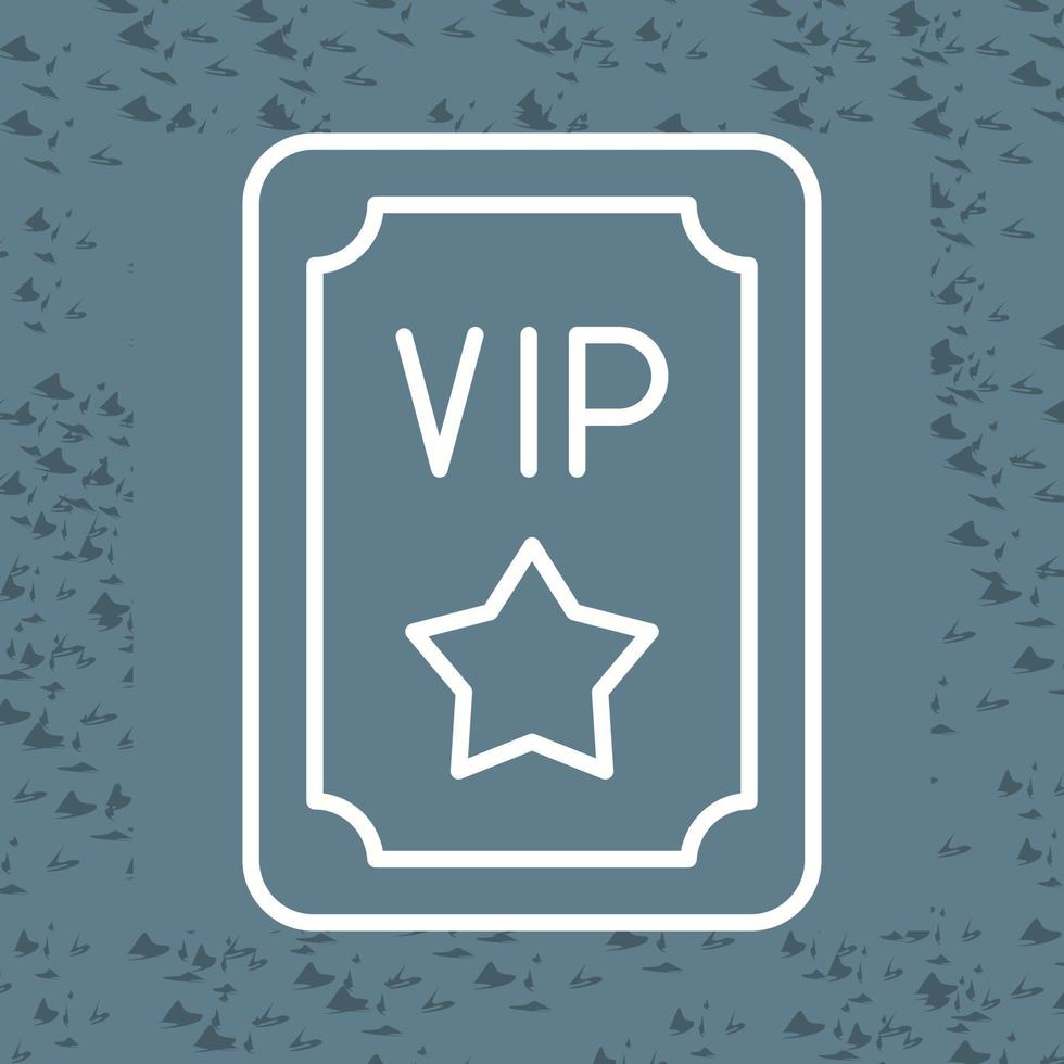 icono de vector de pase vip