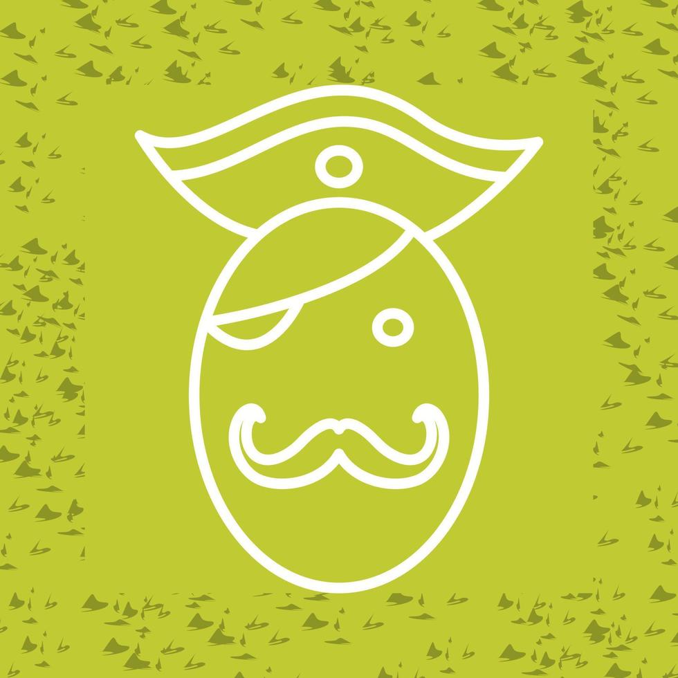 Pirate in Hat Vector Icon