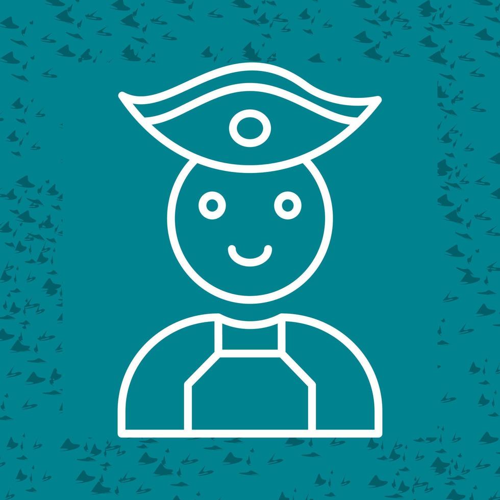 Male Pirate Vector Icon
