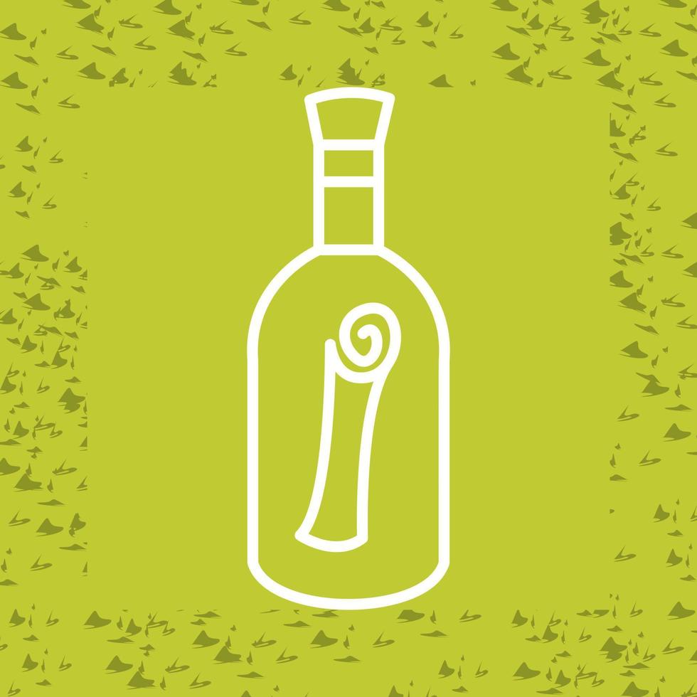 Scroll in Bottle Vector Icon