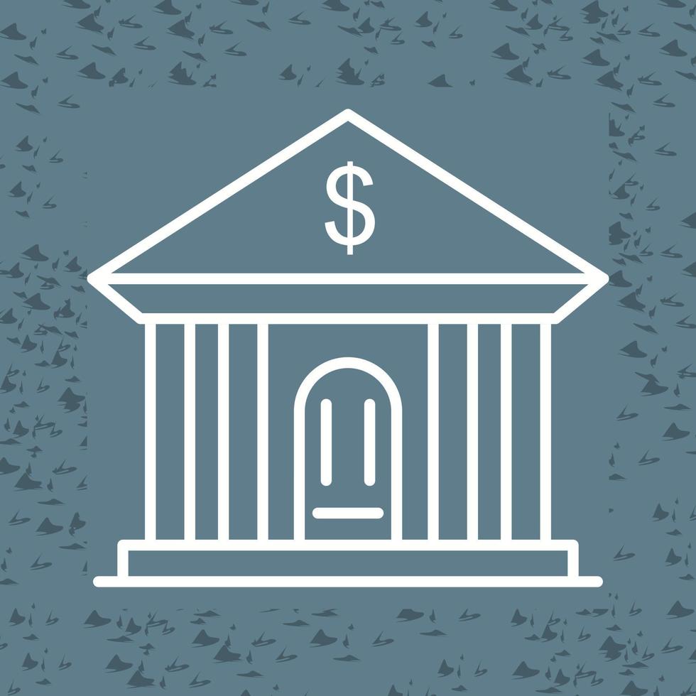 Bank Building Vector Icon