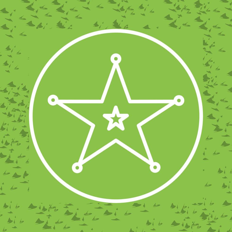 Sheriff Badge Vector Icon