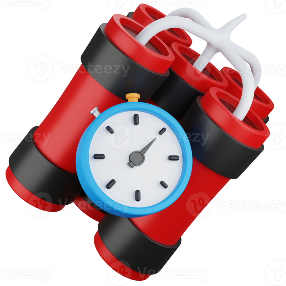 3D Icon Illustration Time Bomb 21898590 PNG