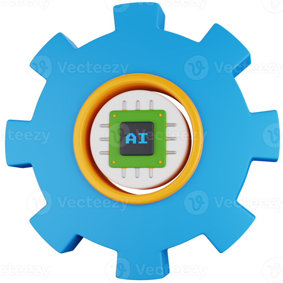 3d icono ilustración ai administración png