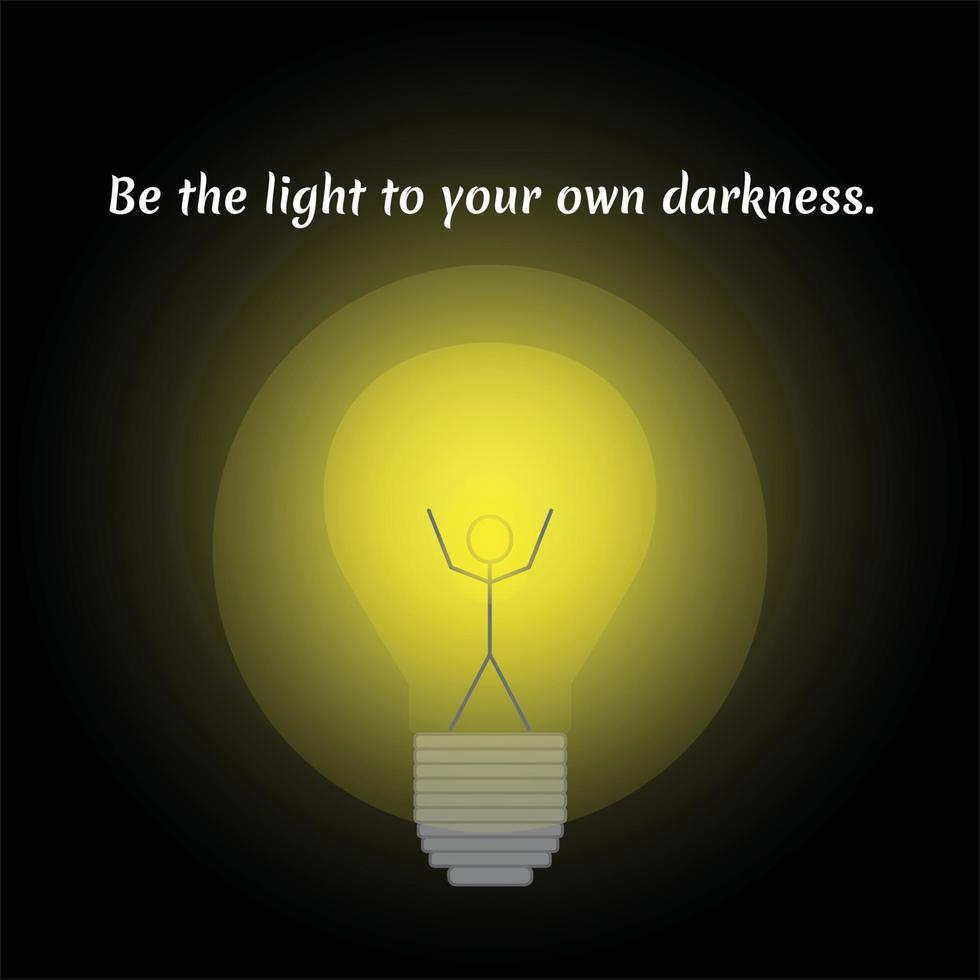 Be the Light vector illustration graphic