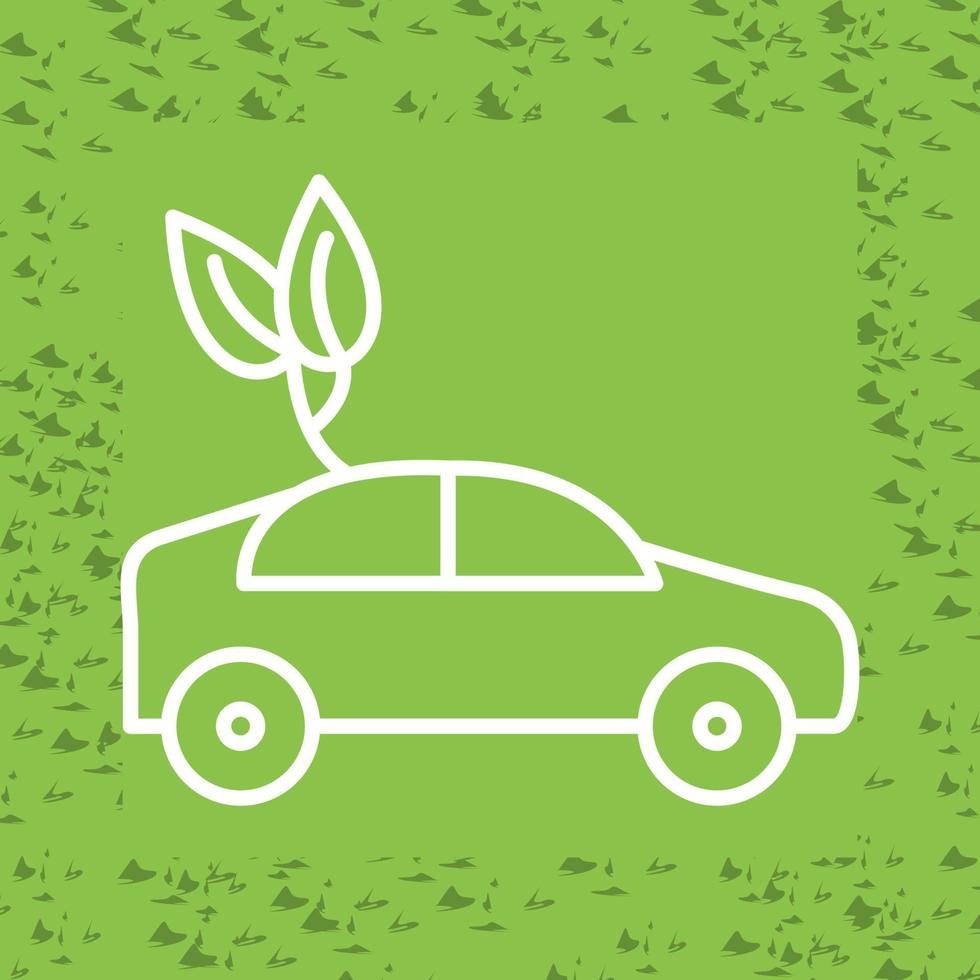 icono de vector de coche ecológico