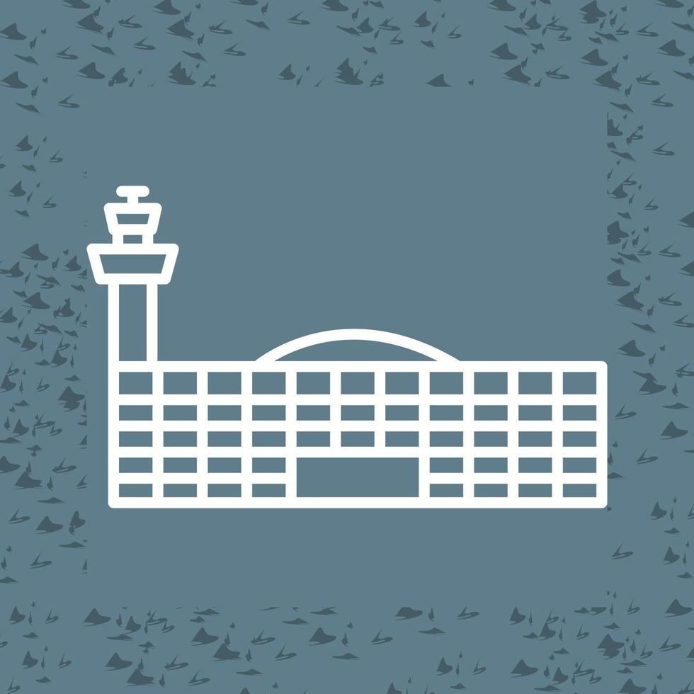 icono de vector de edificio de aeropuerto