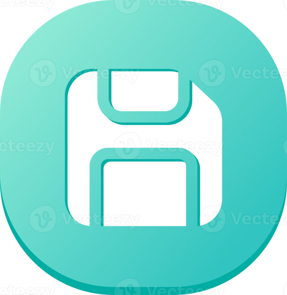 Disk icon in flat design style. Floppy disk sign for storage. png