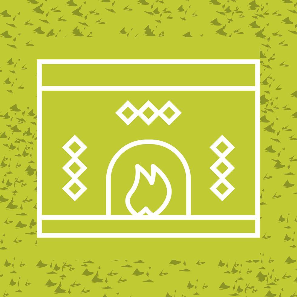 Fireplace Vector Icon