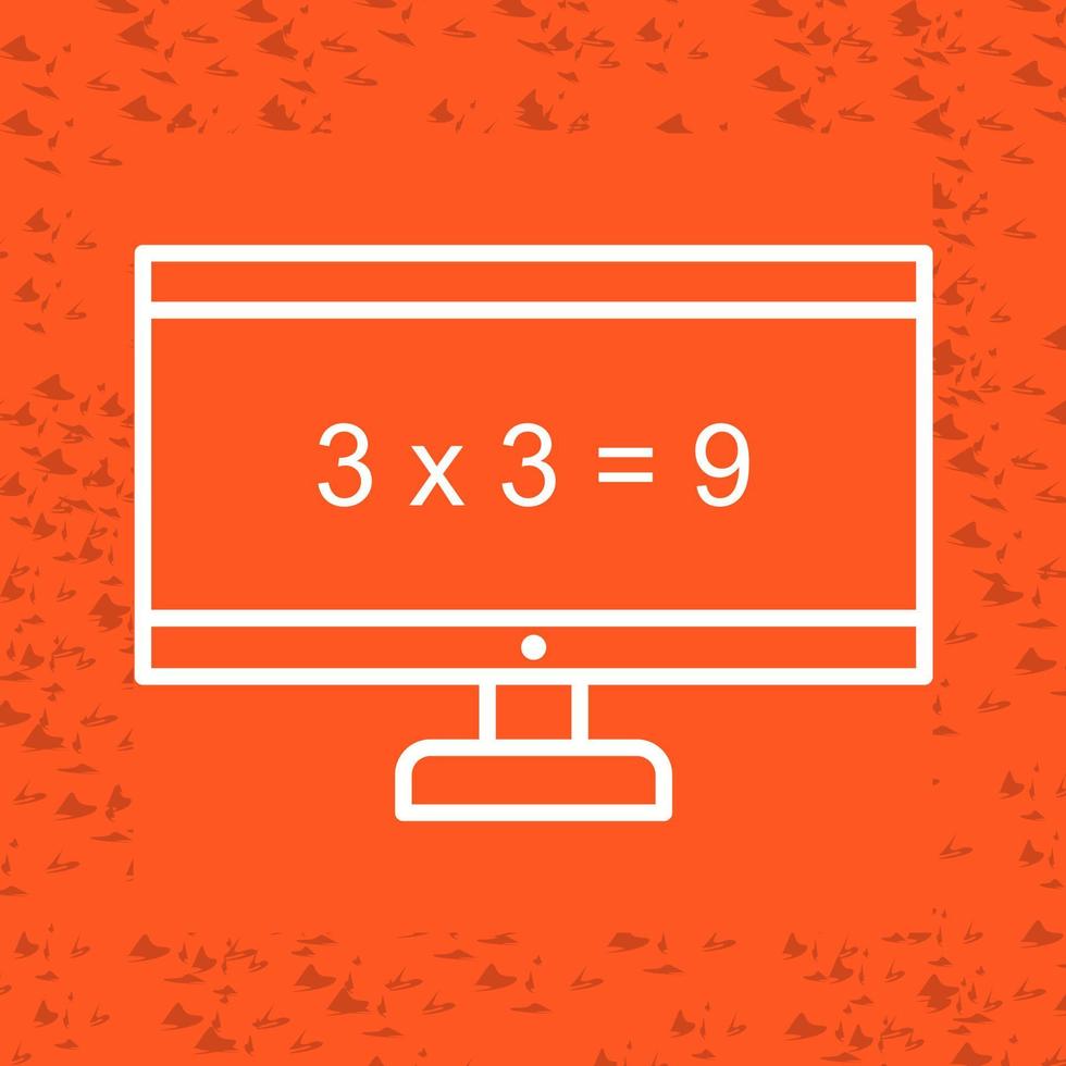 Math in Computer Vector Icon