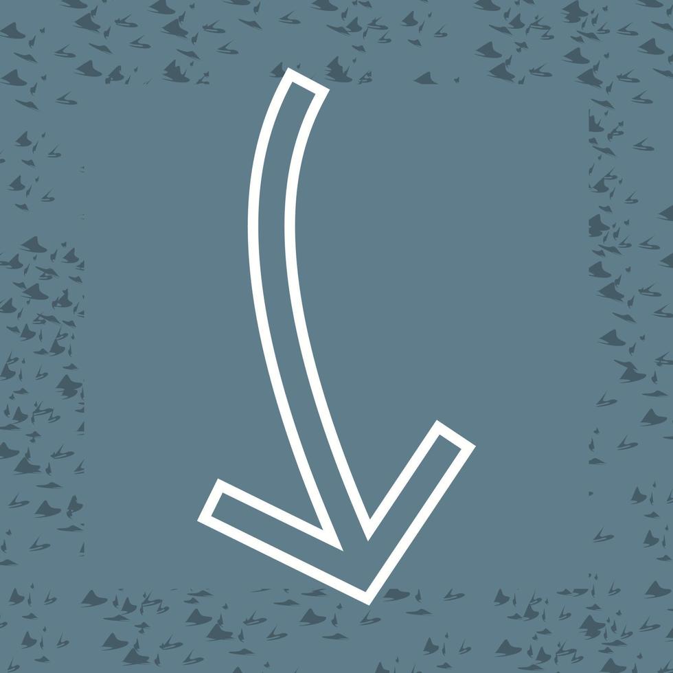 Arrow Pointing Down Vector Icon