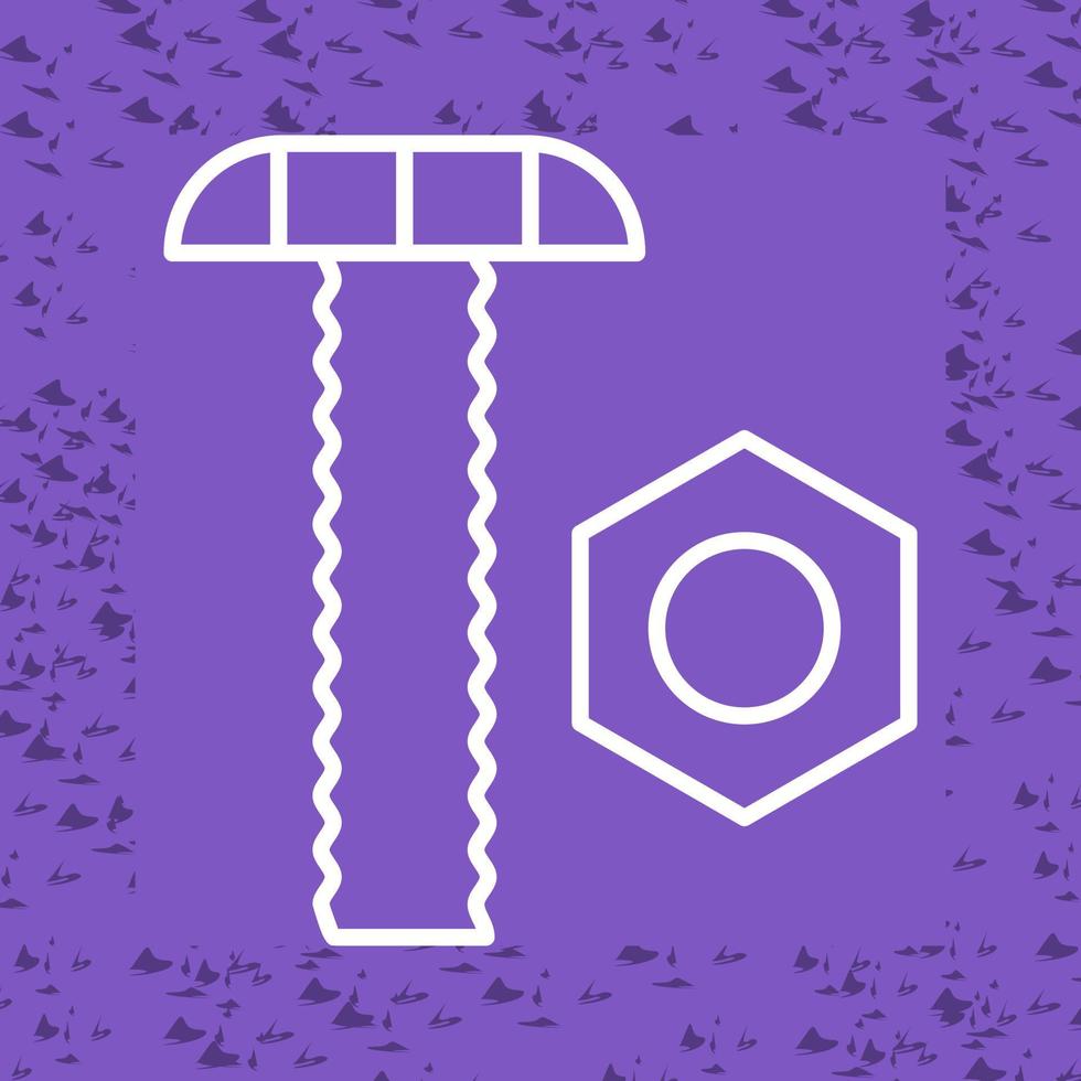 Nut and Bolt Vector Icon