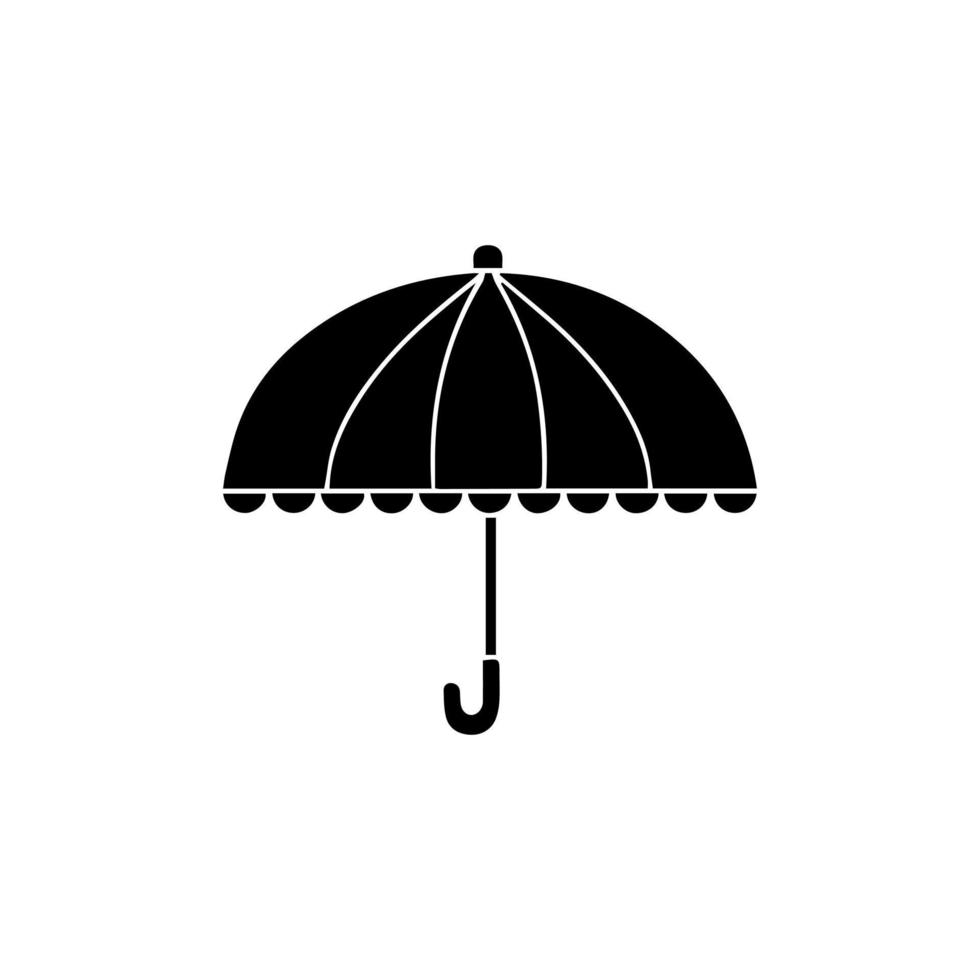 Umbrella icon. Simple illustration of umbrella vector icon for web. Rain protection symbol. Flat design style