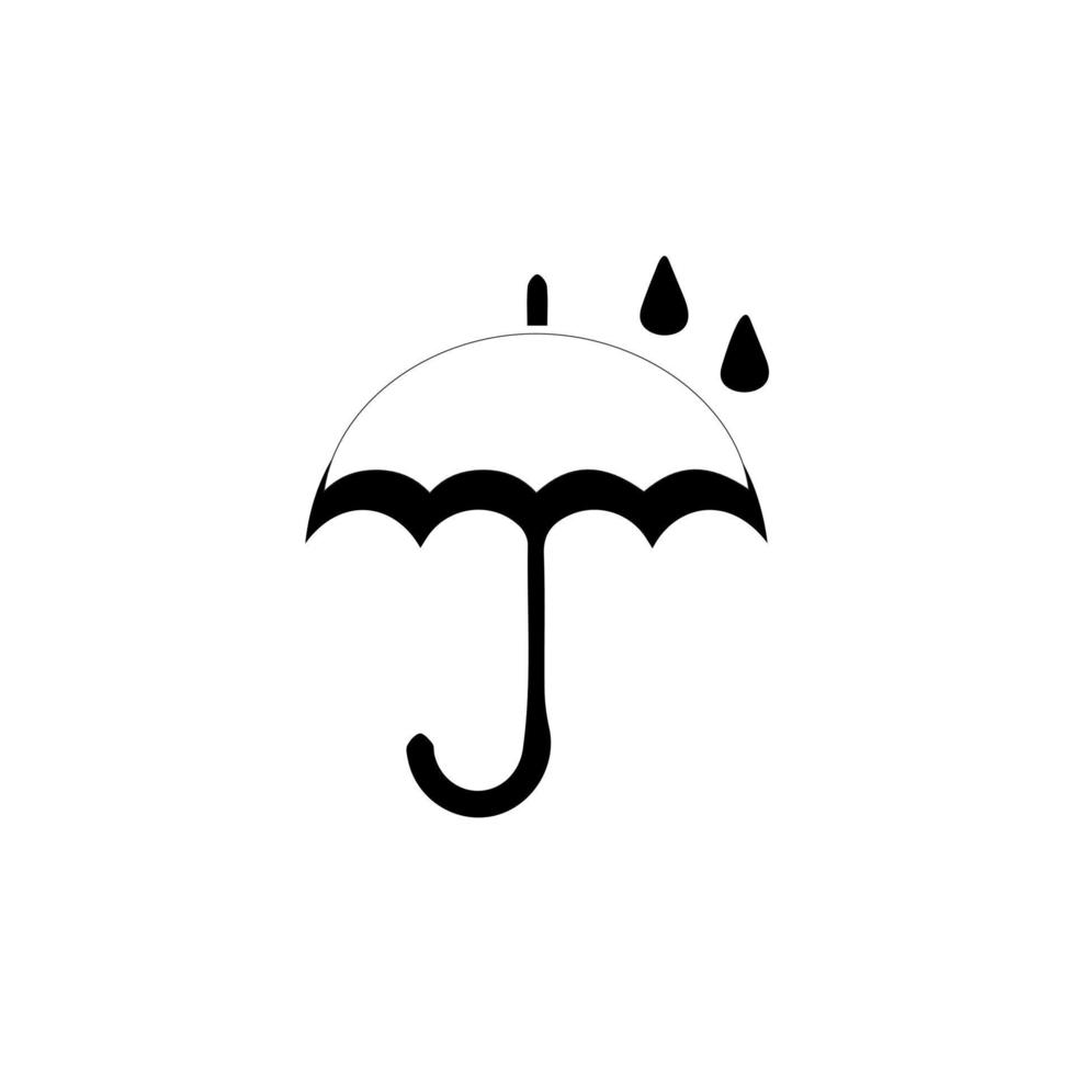 Umbrella icon. Simple illustration of umbrella vector icon for web. Rain protection symbol. Flat design style