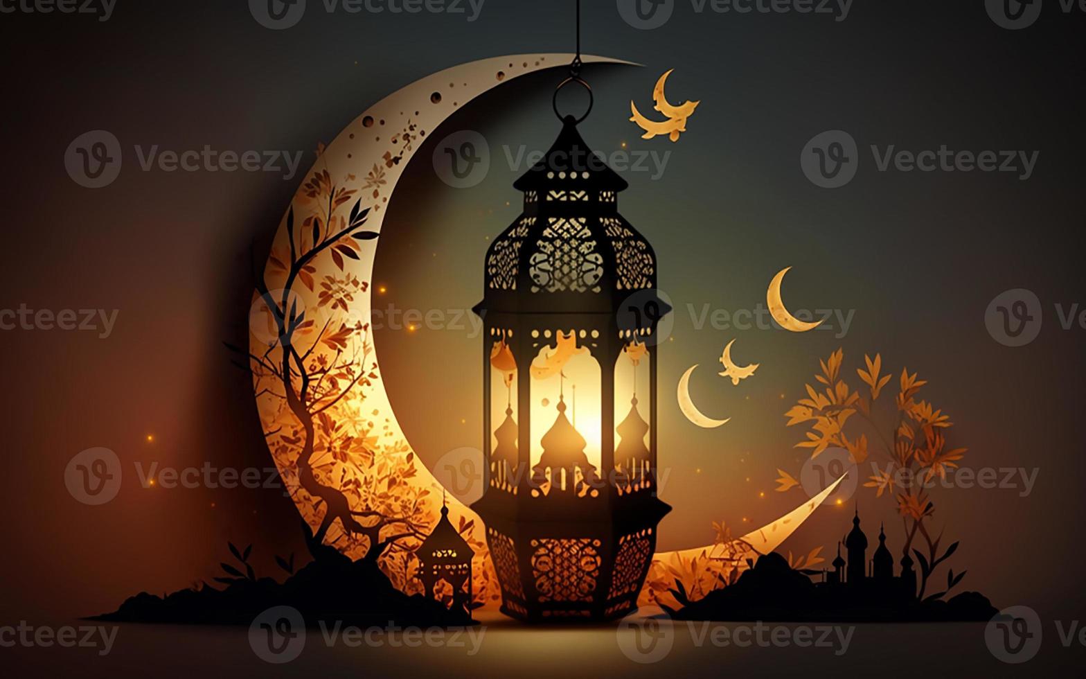 ramadan kareem lantern background photo