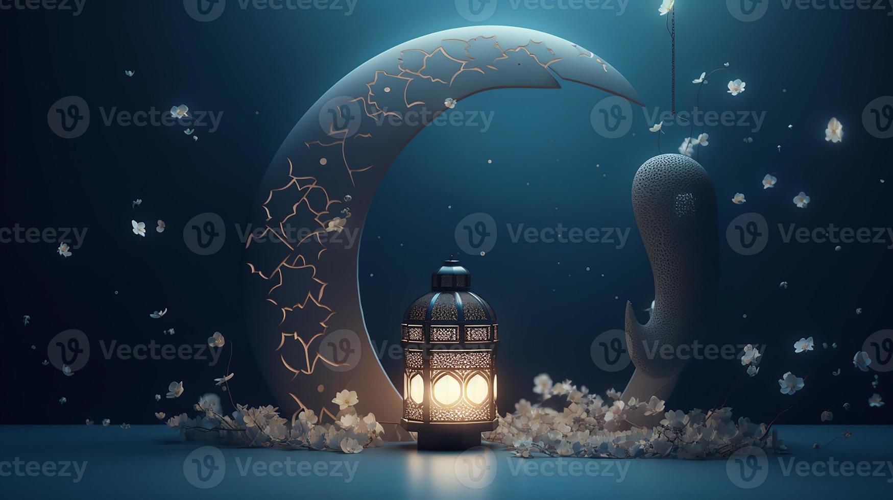 ramadan kareem lantern background photo