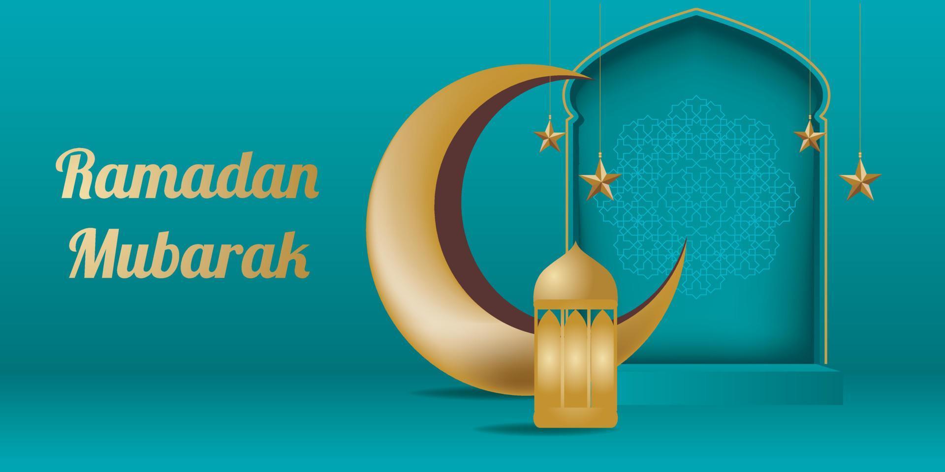 ramadan and eid al fitr background vector