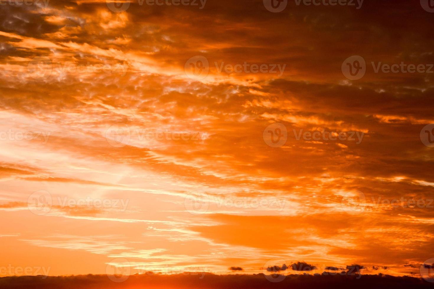 Colourful sunset sky photo
