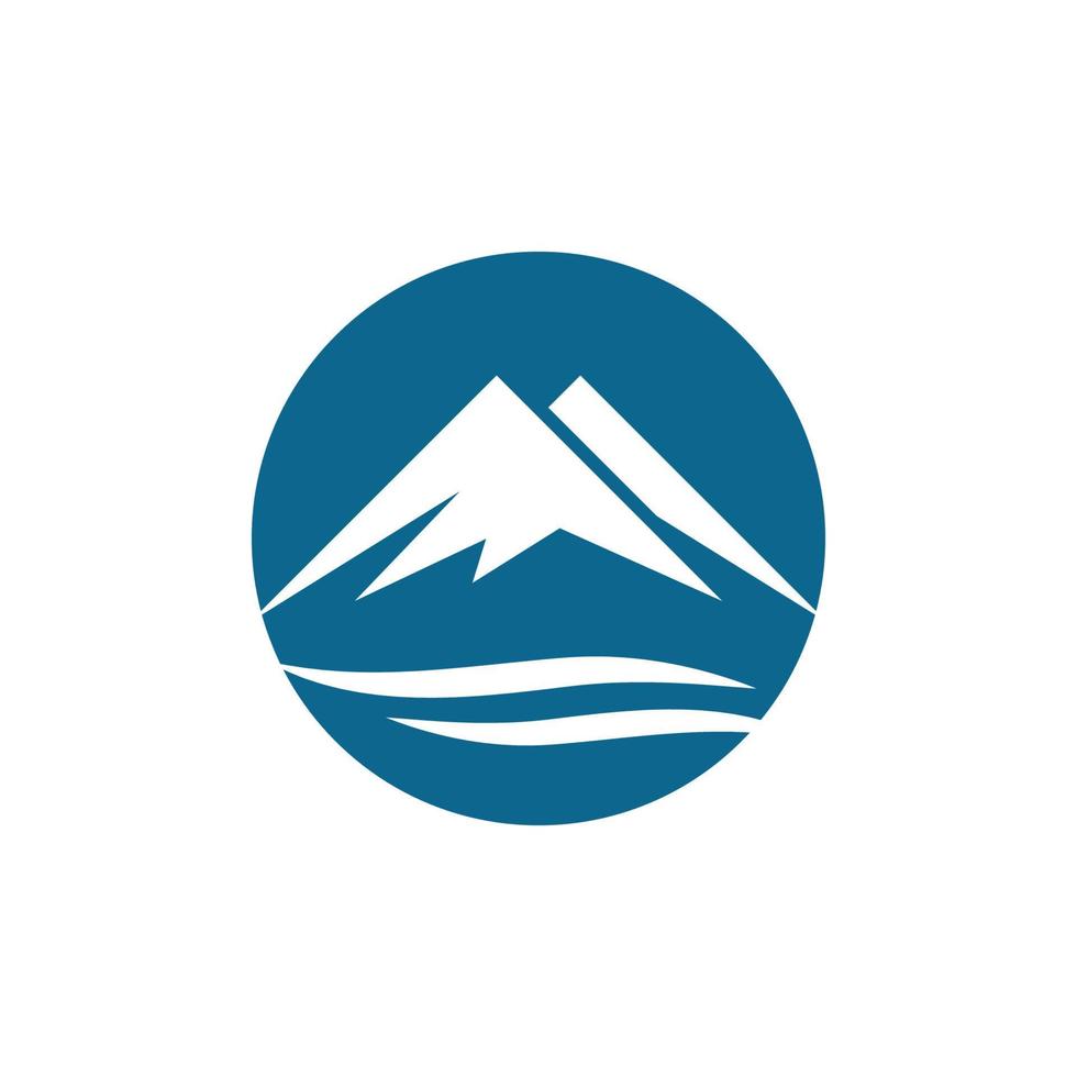 Mountain icon Logo vector