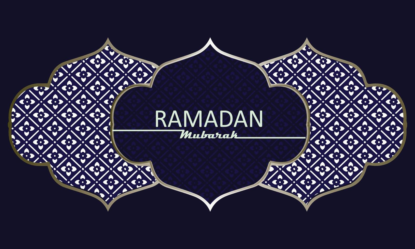 elegant welcome ramadan mubarak vector