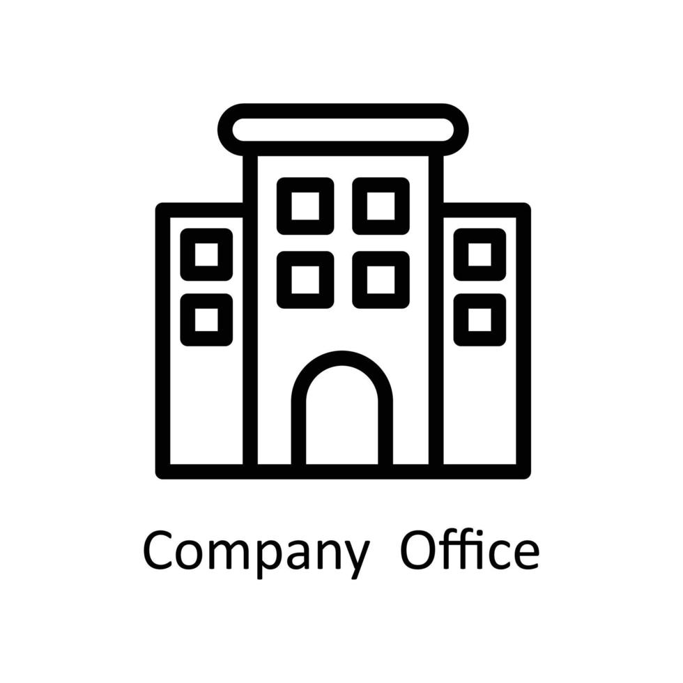 Company  Office Vector   outline Icons. Simple stock illustration stock