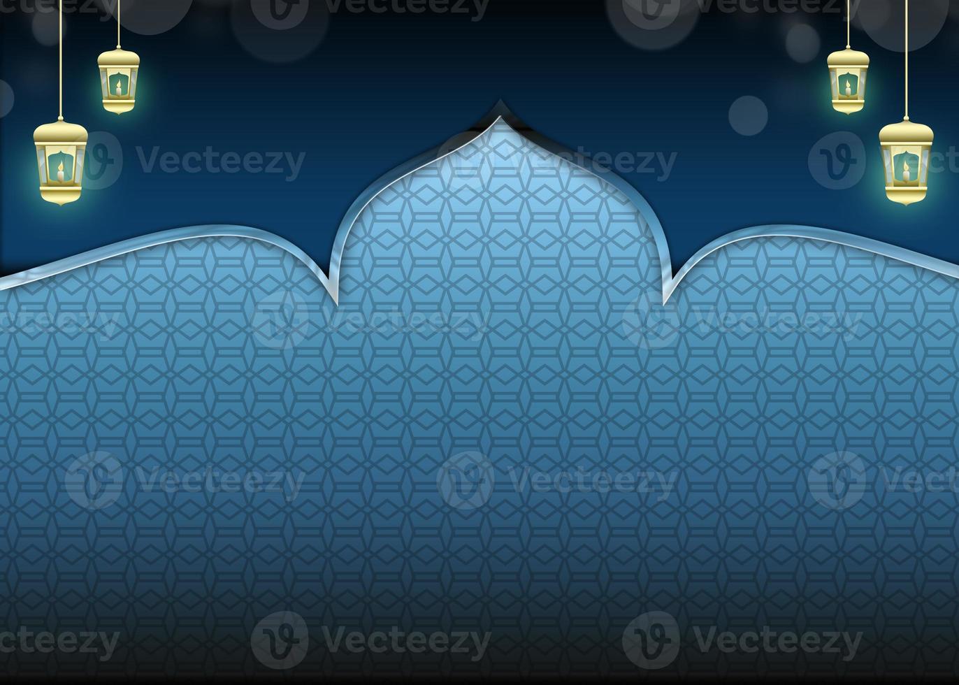 ramadan kareem glowing background photo