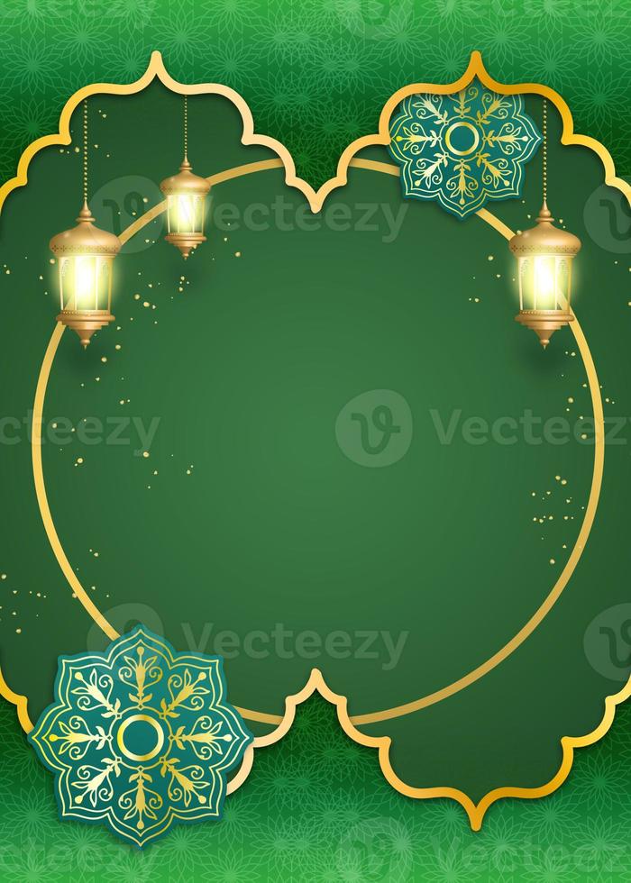 ramadan kareem glowing background photo