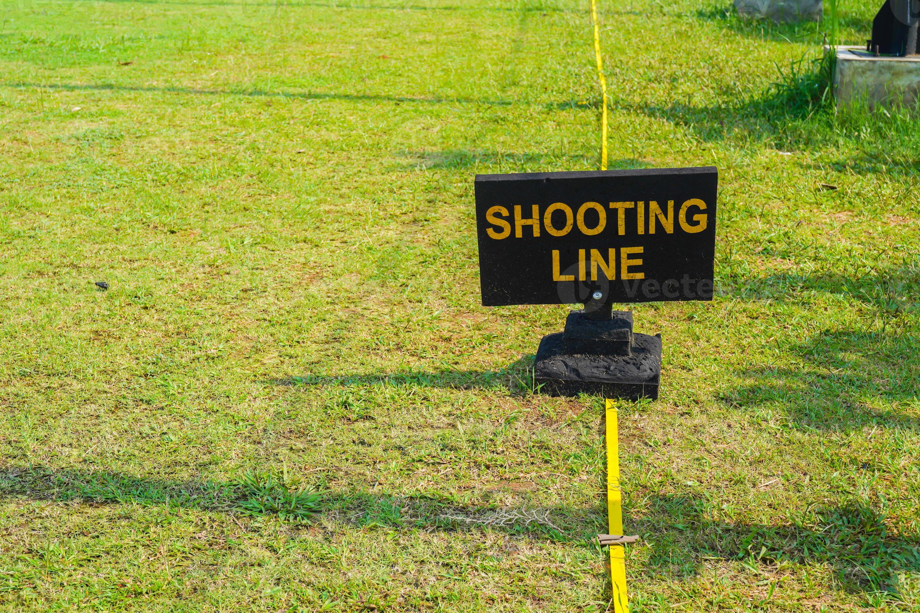 Shooting line, the line of fire that is in the archery arena, to mark