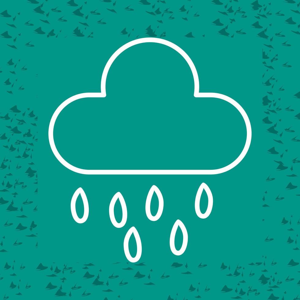 icono de vector de nube de lluvia