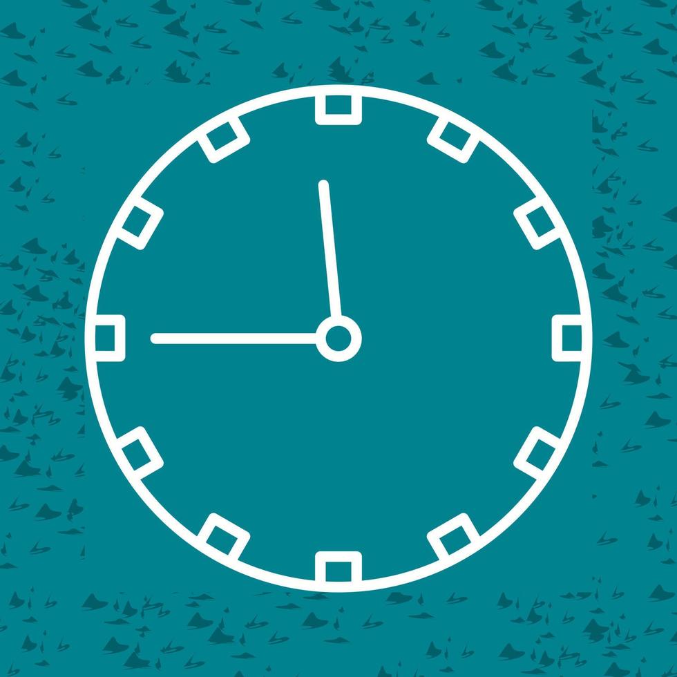 icono de vector de reloj de pared