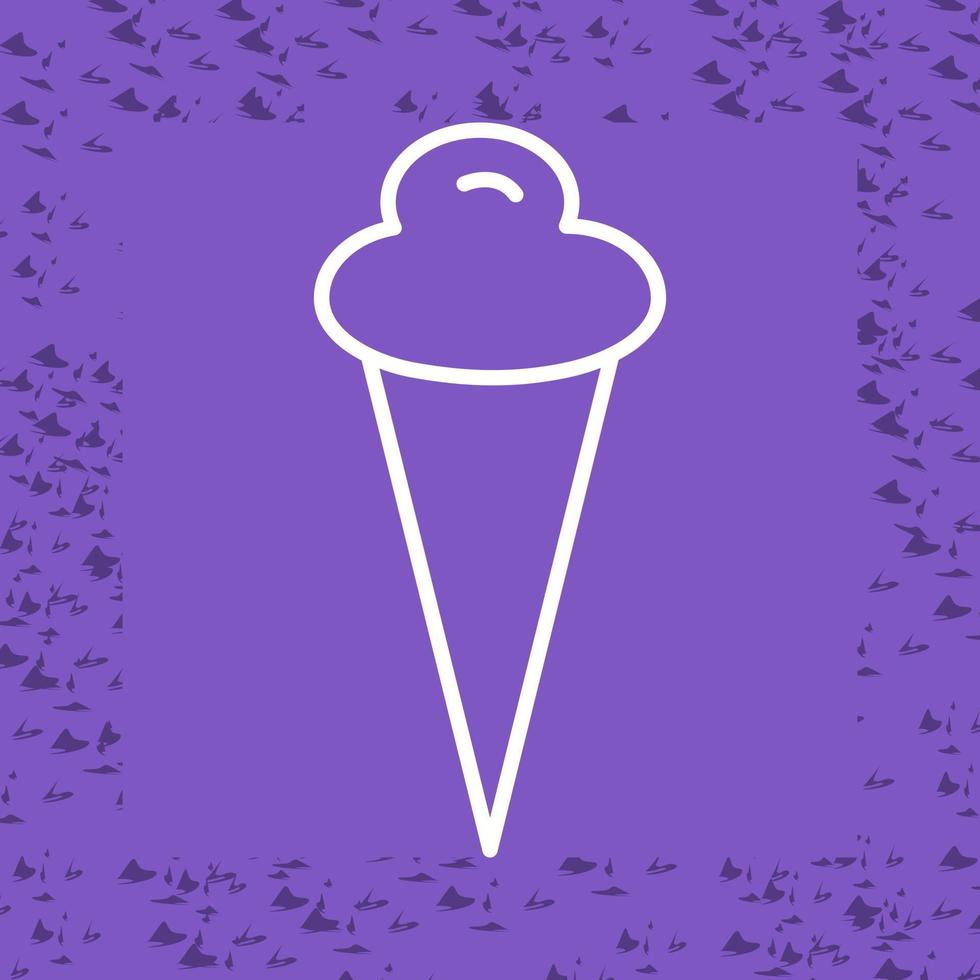 icono de vector de cono de helado