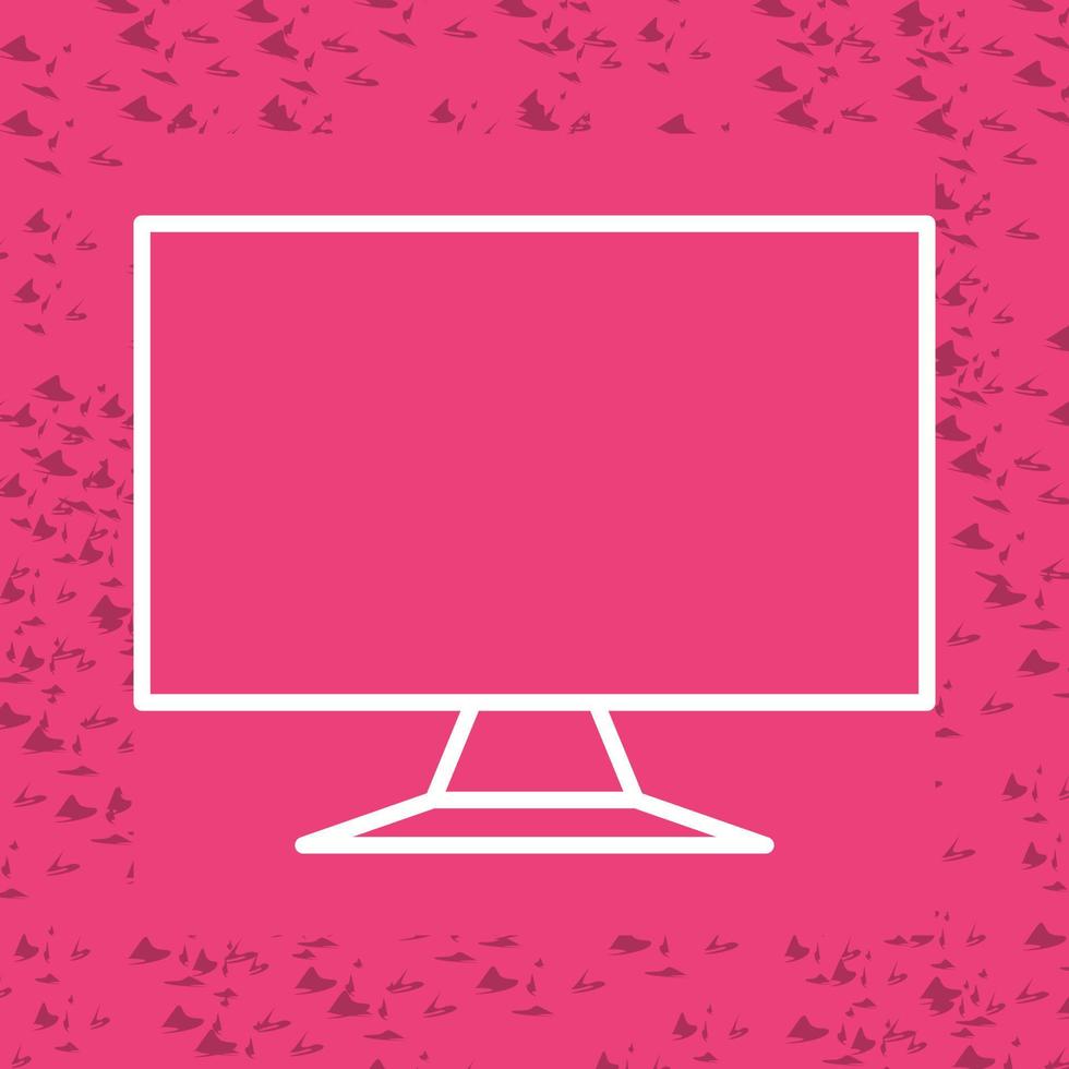 LCD Screen Vector Icon