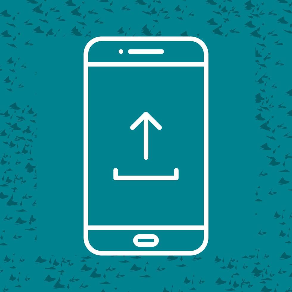 Upload From Phone Vector Icon
