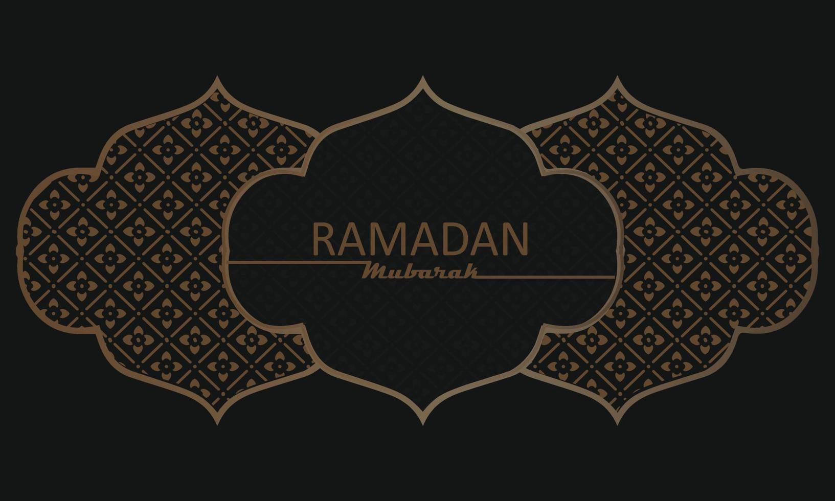 elegante Bienvenido Ramadán Mubarak vector