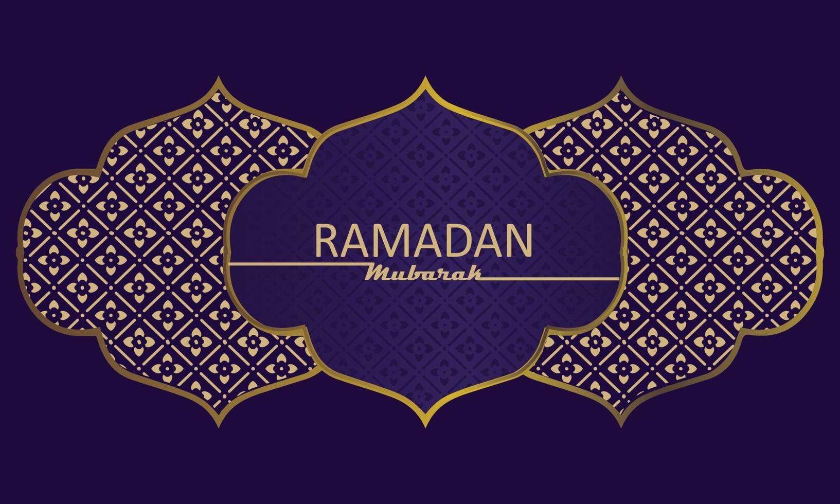 elegant welcome ramadan mubarak vector