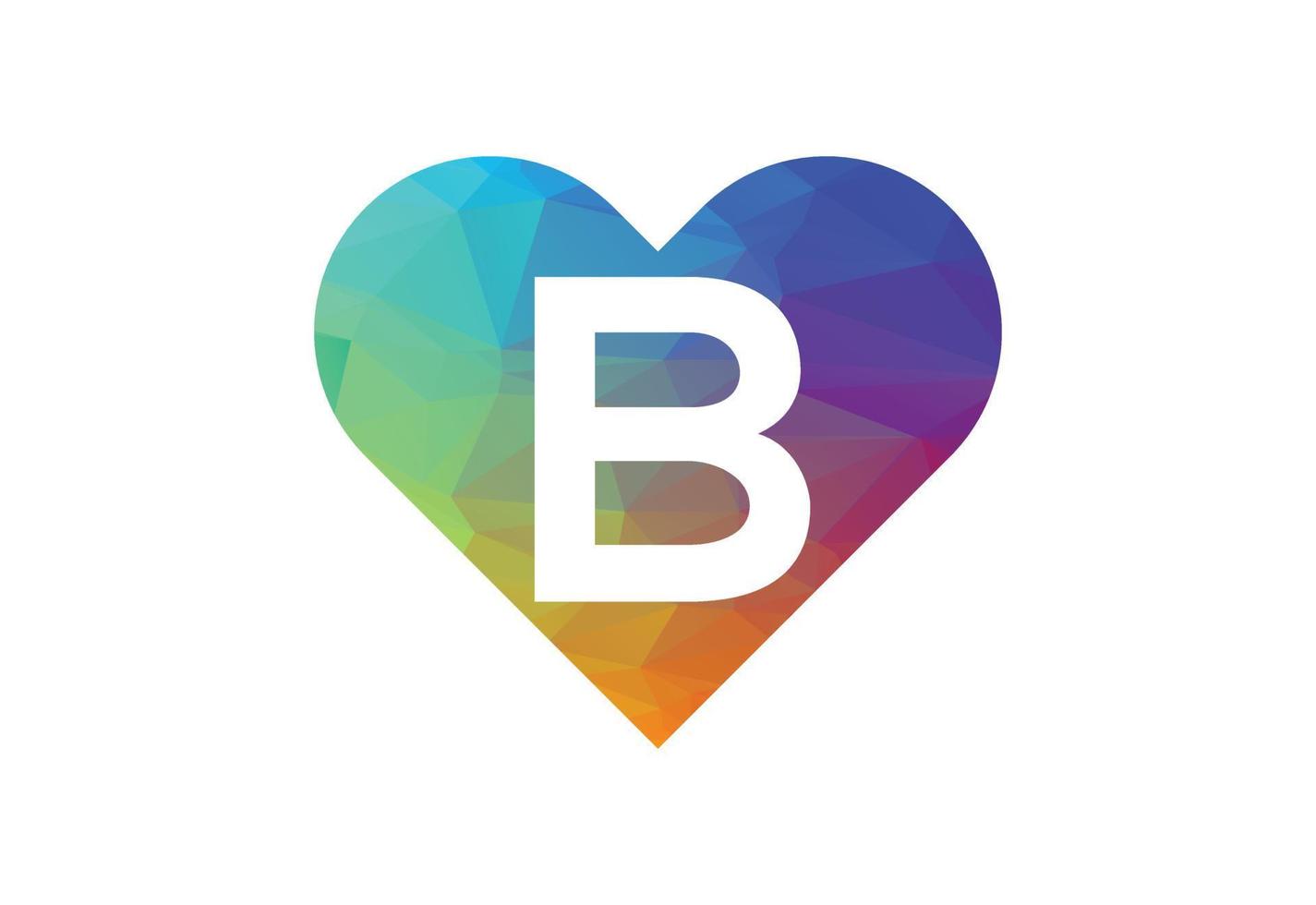 Colourful Low Poly and initial A letter logo design, Vector illustration