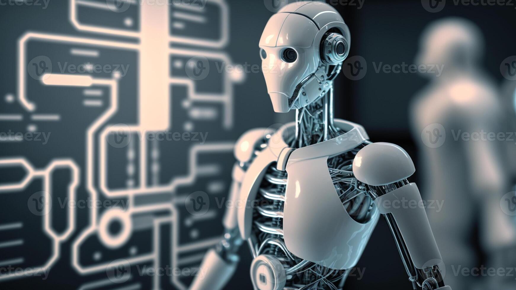 Artificial intelligence concept for business revolution with Technology photo