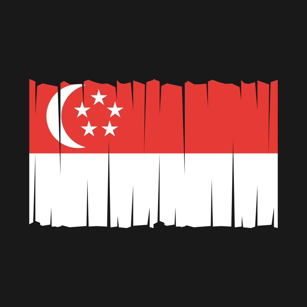 vector de bandera de singapur