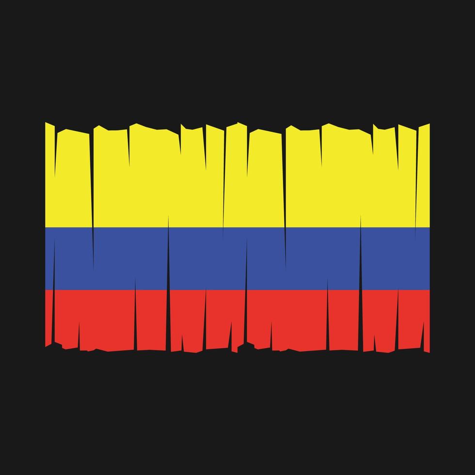 vector de bandera de colombia