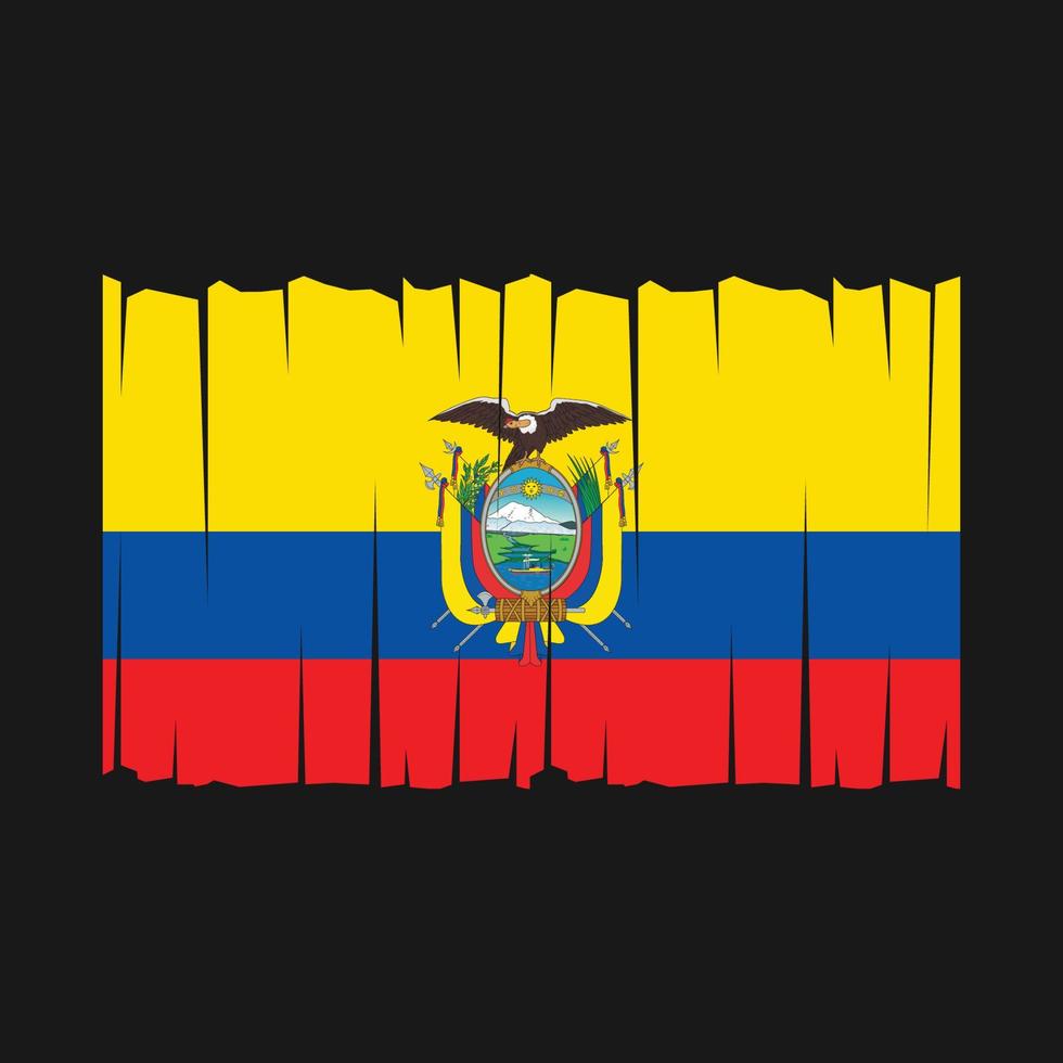 vector de bandera de ecuador