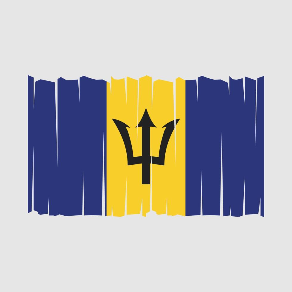 vector de bandera de barbados