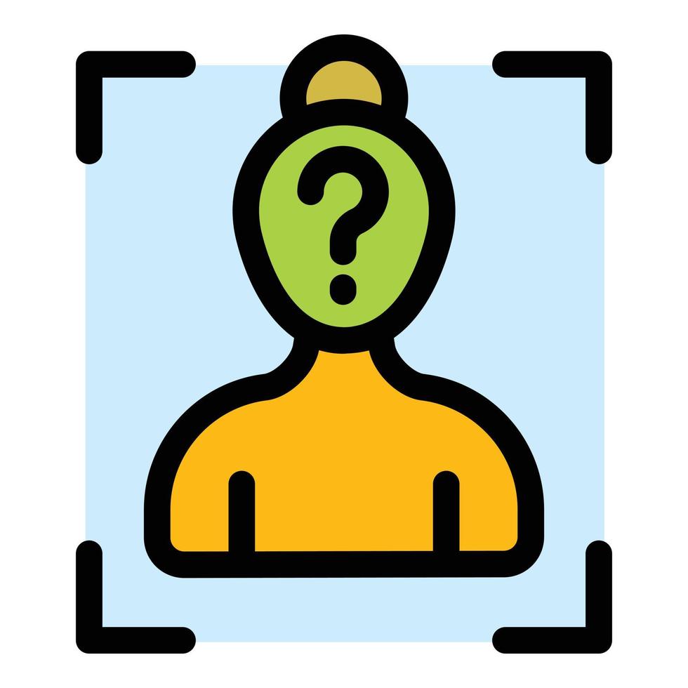 Anonymous who icon vector flat