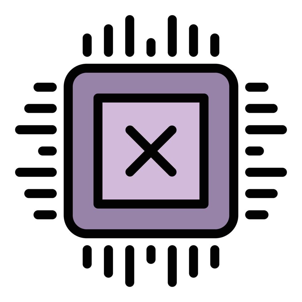 Api processor icon vector flat
