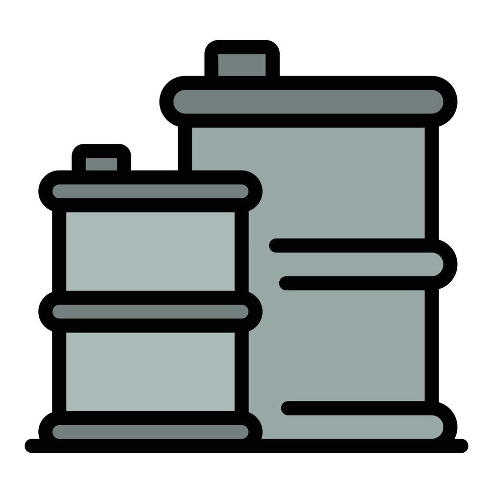 Kerosene barrels icon vector flat