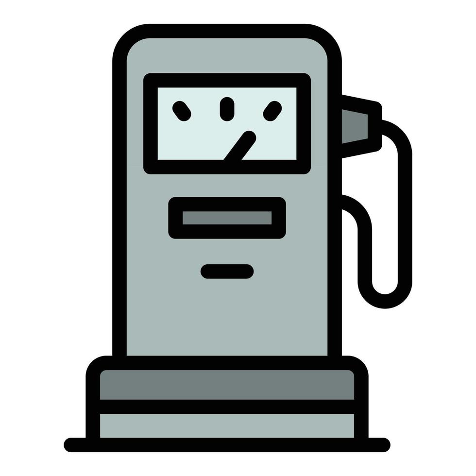 Kerosene station icon vector flat