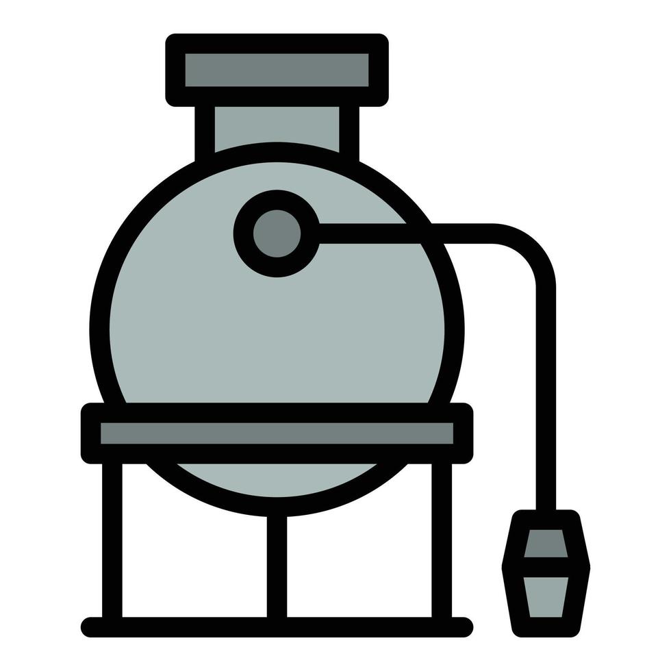 Oil cistern icon vector flat