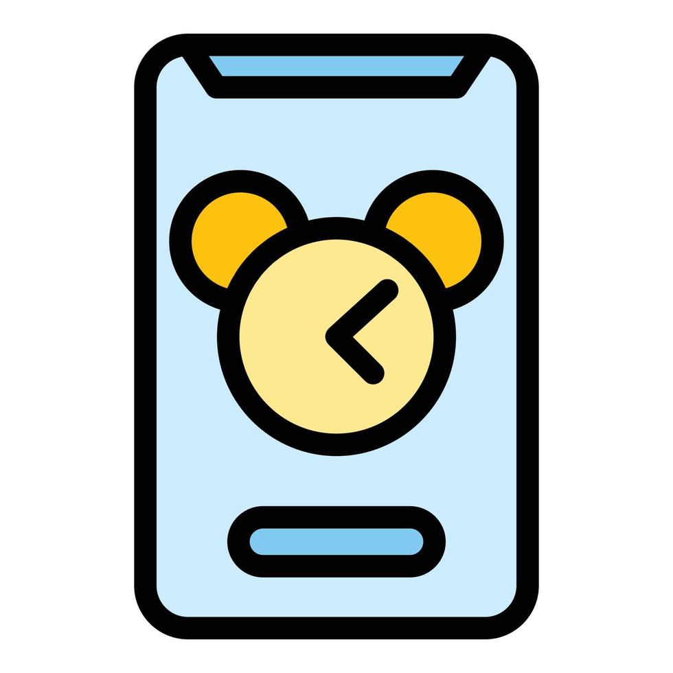 Smartphone jet lag icon vector flat