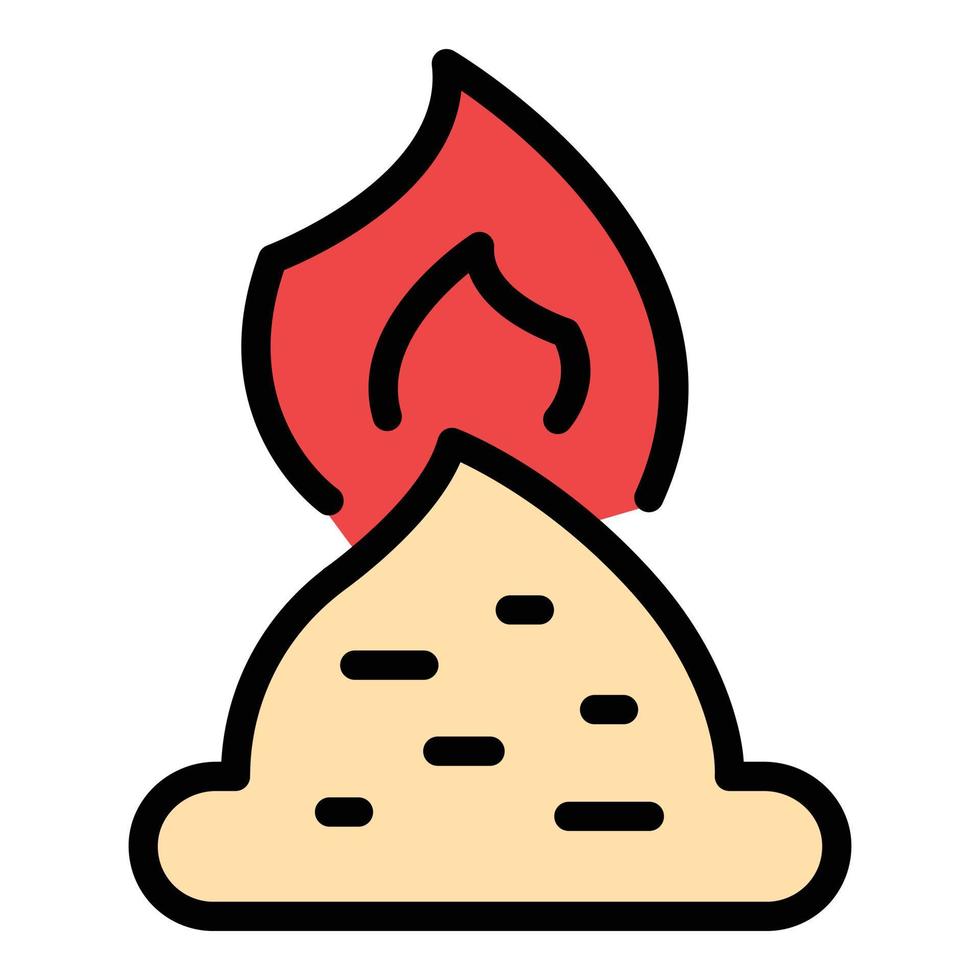 Japanese wasabi icon vector flat