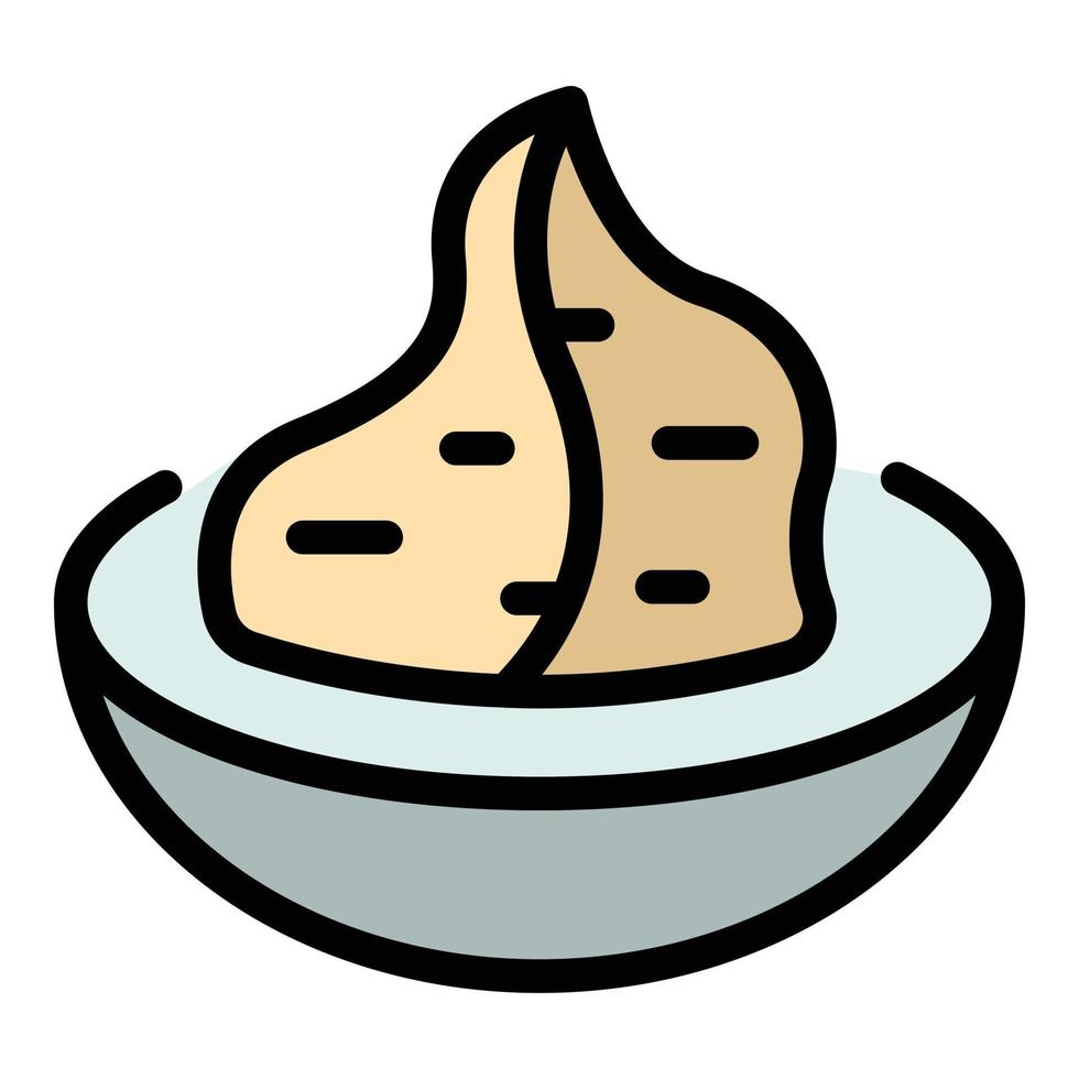 Traditional wasabi icon vector flat