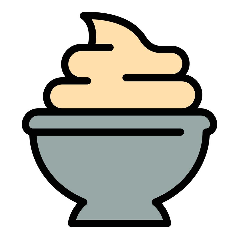 Wasabi paste icon vector flat